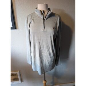 Oakley Mens Grey Quarter Zip size L